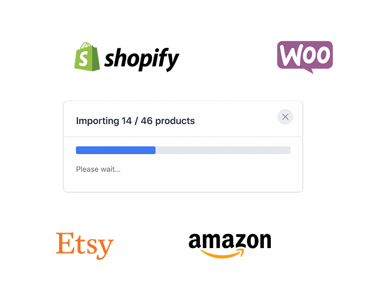 Manage products on multiple stores preview